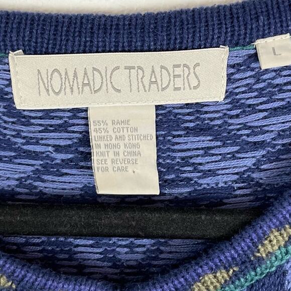 Vintage Nomadic Traders Cardigan Sweater Floral Roses Cottagecore Boho Y2K Large - Picture 8 of 9